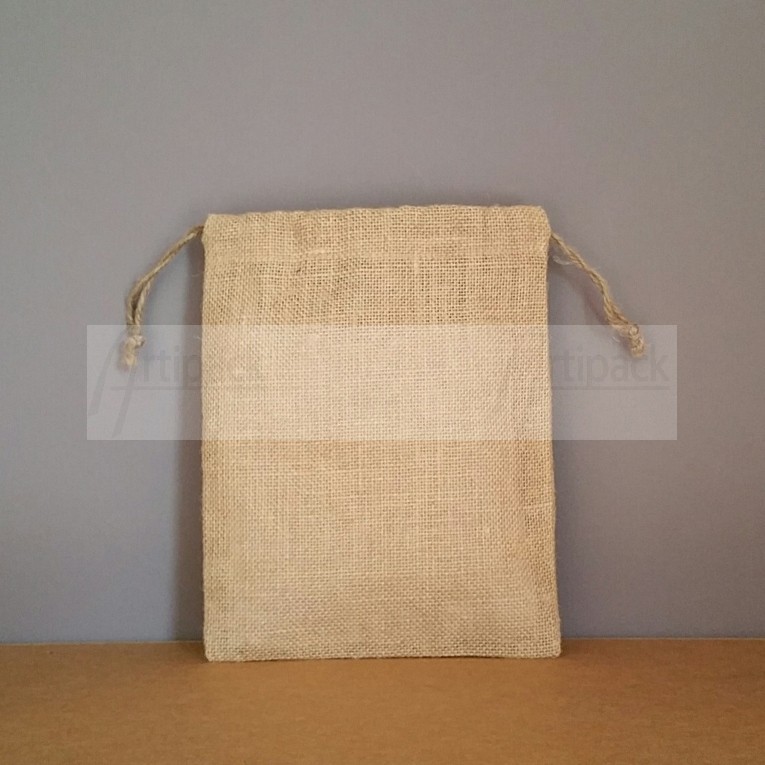 Lot De 5 Sacs En Toile De Jute 30x60 Cm - Biodégradable, Avec Cordon - Pour Sable, Jardinage, Lestage