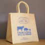 petit sac cabas toile de jute personnalisé pour petites courses