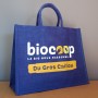 sac cabas en jute personnalisé Biocoop