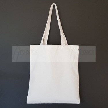 tote bag personnalisable en coton blanc épais