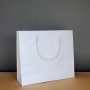 sac papier blanc avec cordes personnalisable